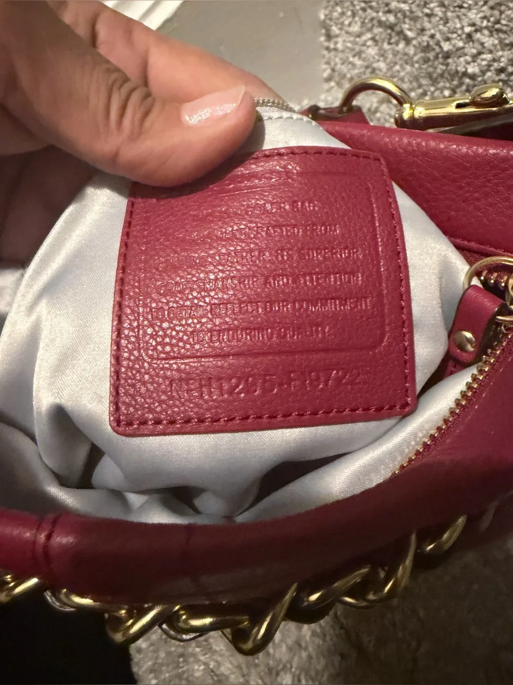 Coach chain duffle